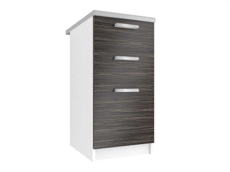 Kuchynská skrinka Belini spodná so zásuvkami 40 cm eben kráľovský bez pracovnej dosky Výrobca TOR SDSZ40/1/WT/HK/BB/T