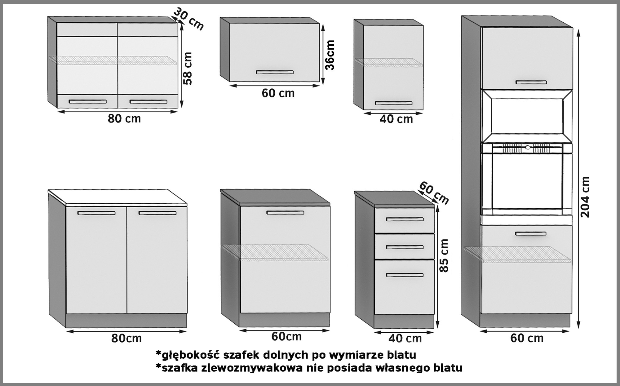 Kuchynská linka Belini 240 cm dub wotan s pracovnou doskou Paula2 Výrobca TOR PAULA2/4/WT/DW/0/B1