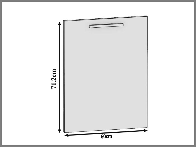 Panel na umývačku Belini zakrytý 60 cm biely lesk Výrobca INF PZ60/1/WT/W/0/B1
