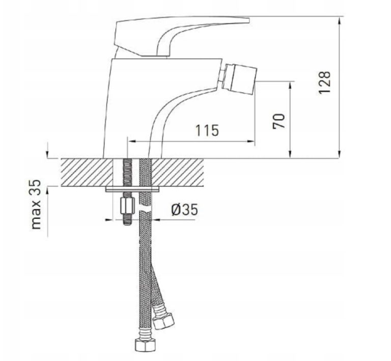 Bidetová batéria FERRO TURYN 015
