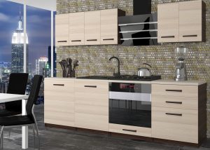 Kuchyňský nábytek Belini 240 cm akácie treviso s pracovní deskou Nivona Výrobce