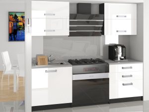 Kuchyňský nábytek Belini 120 cm biely lesk s pracovní deskou Miniduo Výrobce