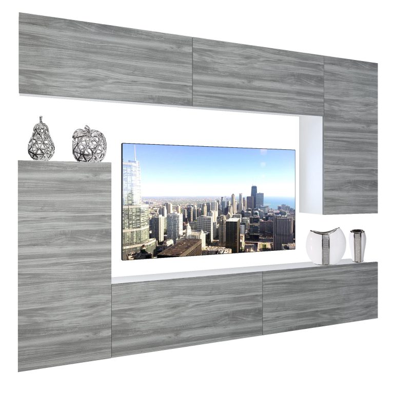 Obývacia stena Belini Premium Full Version šedý antracit Glamour Wood + LED osvetlenie Nexum 128 Výrobca