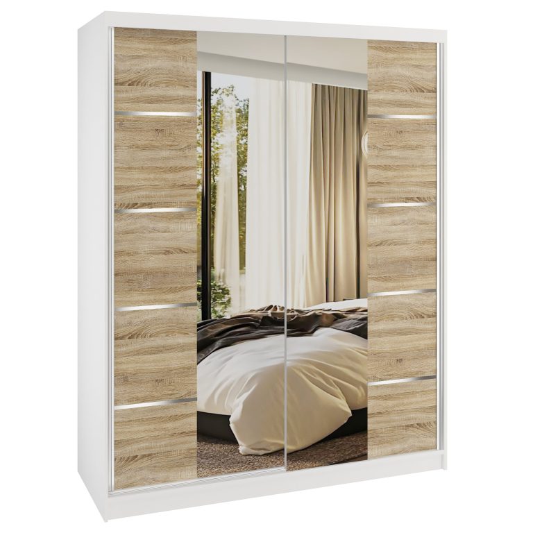 Šatníková skriňa SERENITY 133 cm dub sonoma mat ME SERENITY SZP6/0/W/DS/0/HIAL 