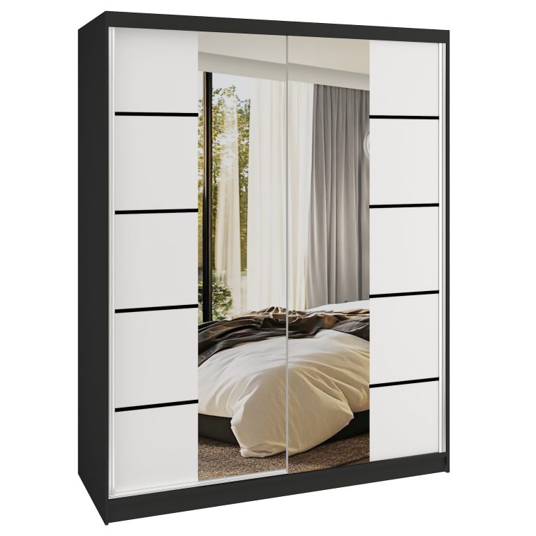 Šatníková skriňa SERENITY 133 cm biely mat ME SERENITY SZP6/0/B/W/0/HIAL 