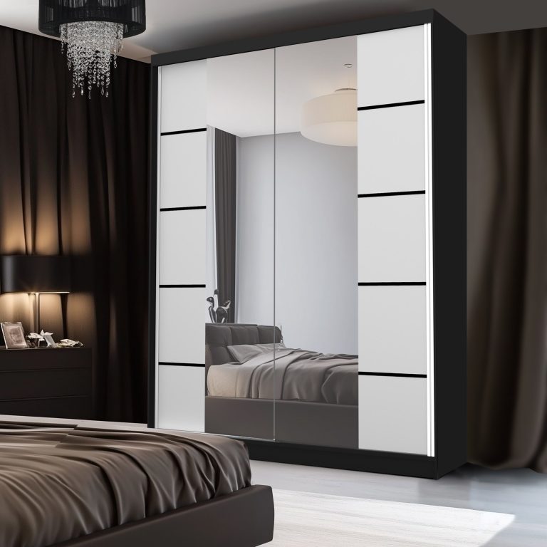 Šatníková skriňa SERENITY 133 cm biely mat ME SERENITY SZP6/0/B/W/0/HIAL 