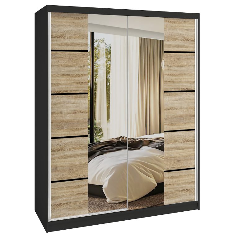 Šatníková skriňa SERENITY 133 cm dub sonoma mat ME SERENITY SZP6/0/B/DS/0/HIAL 