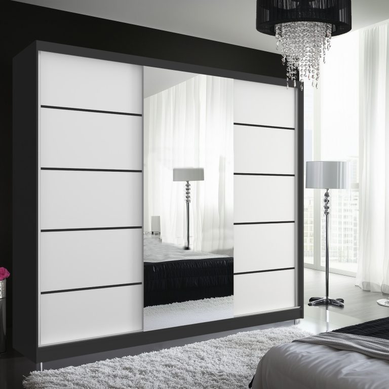 Šatníková skriňa SERENITY 232 cm biely mat MBP SERENITY SZP8/0/B/W/0/HIAL 