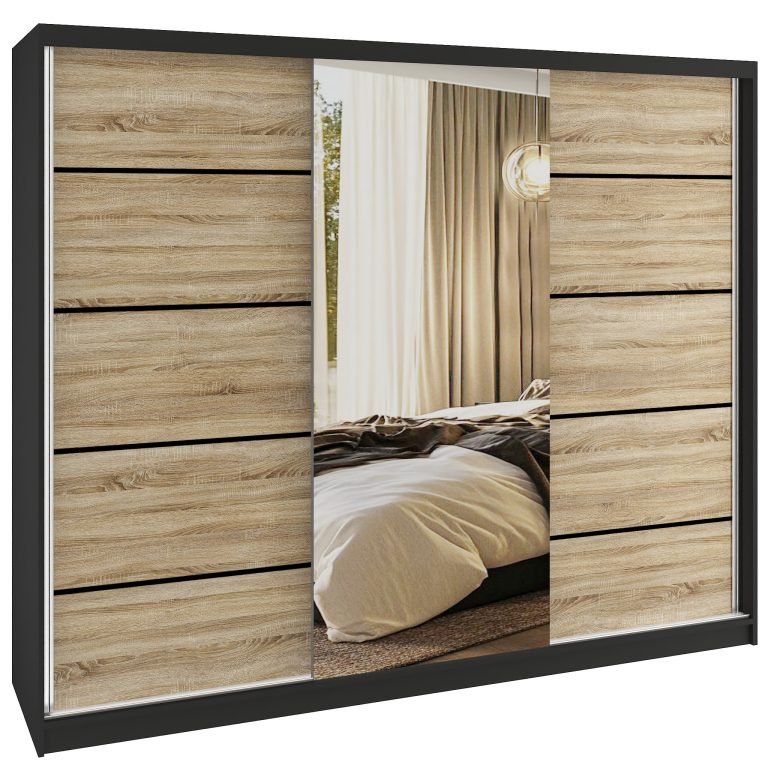 Šatníková skriňa SERENITY 232 cm dub sonoma mat MBP SERENITY SZP8/0/B/DS/0/HIAL 