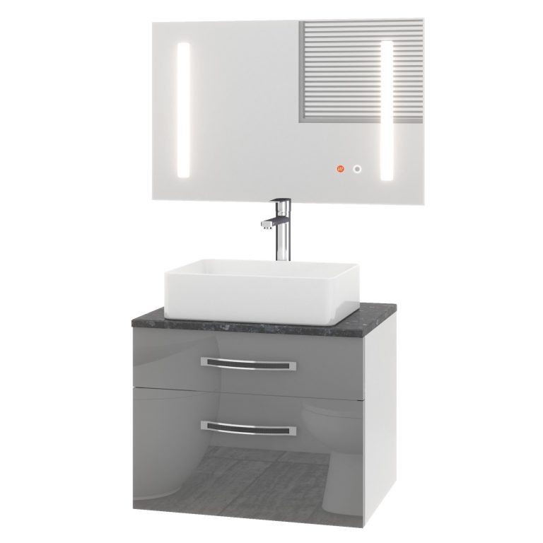 Kúpeľňový nábytok Euphoria EUP P 60/0/W/S/0/BK/MB 