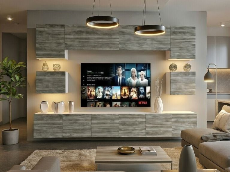 Obývacia stena Belini Premium Full Version šedý antracit Glamour Wood+ LED osvetlenie Nexum 49 Výrobca