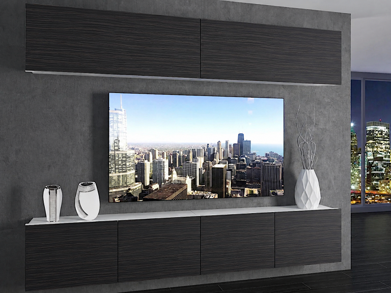 Obývacia stena 200 cm TV/RTV čierna eben Výrobca IMP 6/5/W/HK/0/0