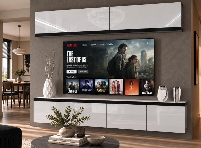 Obývacia stena Prestige 200 cm TV/RTV biela lesk Výrobca IMP P Brando 6/5/W/W/0/0/CM