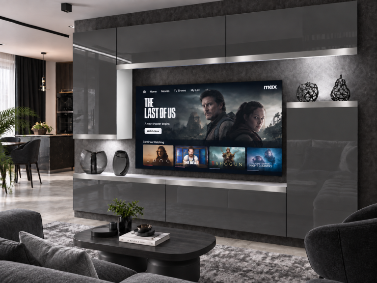 Obývacia stena Prestige 250 cm TV/RTV sivá lesk Výrobca IMP P Woody 8/5/W/S/0/0/SL