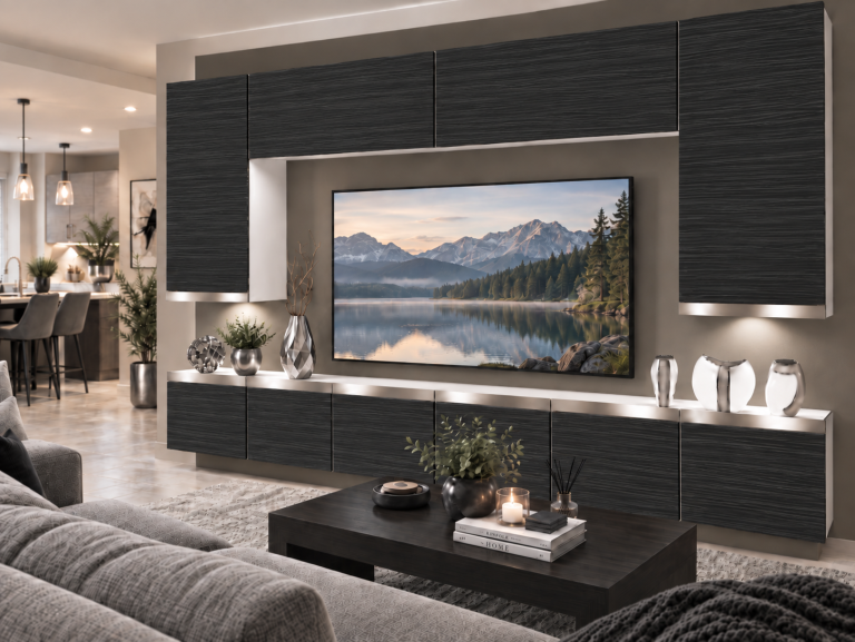 Obývacia stena Prestige 300 cm TV/RTV čierna ebenové Výrobca IMP P Monroe 2/5/W/HK/0/0/SL