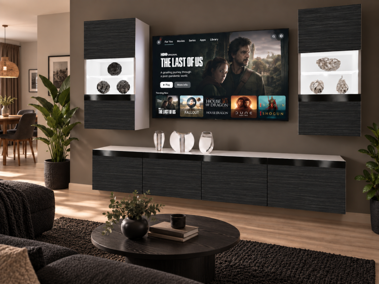 Obývacia stena Prestige 200 cm TV/RTV čierna ebenové Výrobca IMP P Keanu 7/5/W/HK/0/0/CP