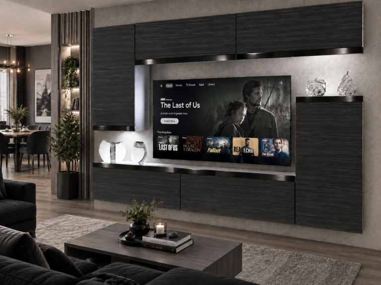 Obývacia stena Prestige 250 cm TV/RTV čierna ebenové Výrobca IMP P Woody 8/5/W/HK/0/0/CP