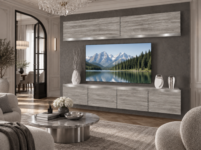Obývacia stena Prestige 200 cm TV/RTV sivá antracit grafitová Výrobca IMP P Brando 6/5/W/GW1/0/0/SL