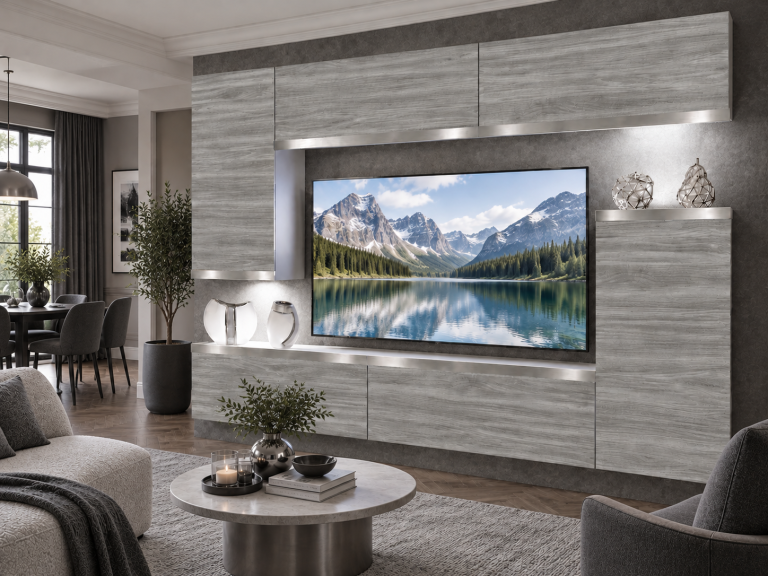 Obývacia stena Prestige 250 cm TV/RTV sivá antracit grafitová Výrobca IMP P Woody 8/5/W/GW1/0/0/SL