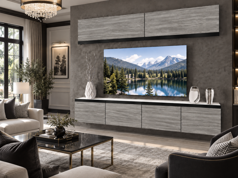 Obývacia stena Prestige 200 cm TV/RTV sivá antracit grafitová Výrobca IMP P Brando 6/5/W/GW1/0/0/CM