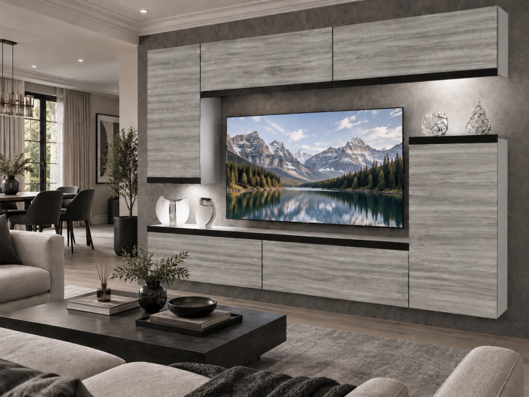 Obývacia stena Prestige 250 cm TV/RTV sivá antracit grafitová Výrobca IMP P Woody 8/5/W/GW1/0/0/CM