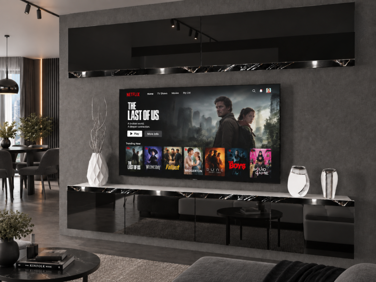 Obývacia stena Prestige 200 cm TV/RTV čierna lesk Výrobca IMP P Brando 6/5/W/B/0/0/CS